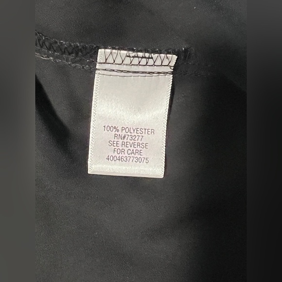 SIMPLY VERA Black layered sleeveless‎ blouse size S. - Picture 9 of 12